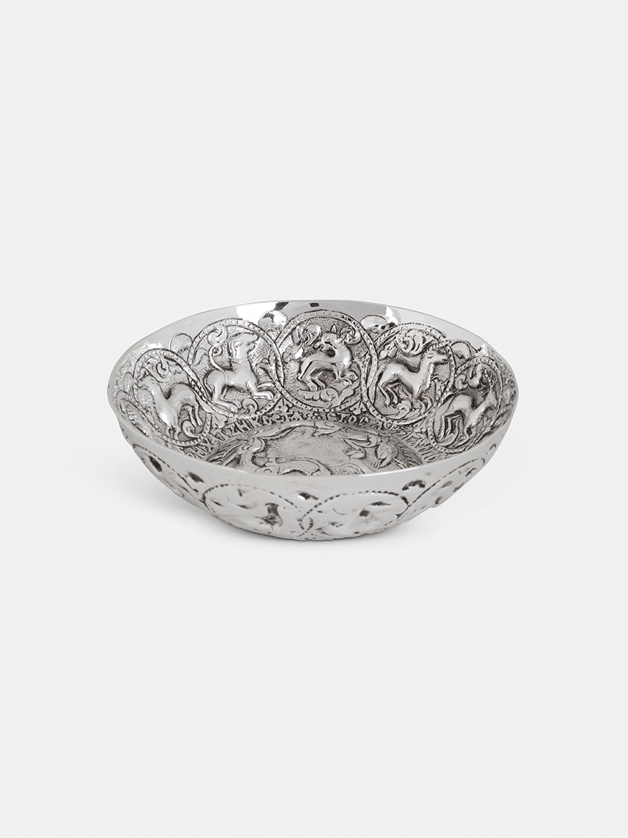 Inscribed silver bowl