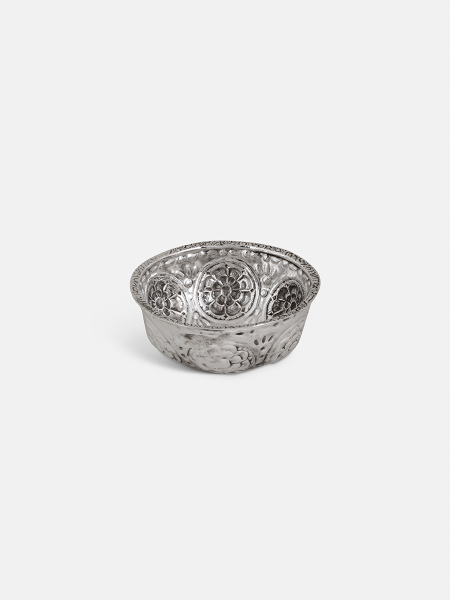 Silver Bowl with sailboat