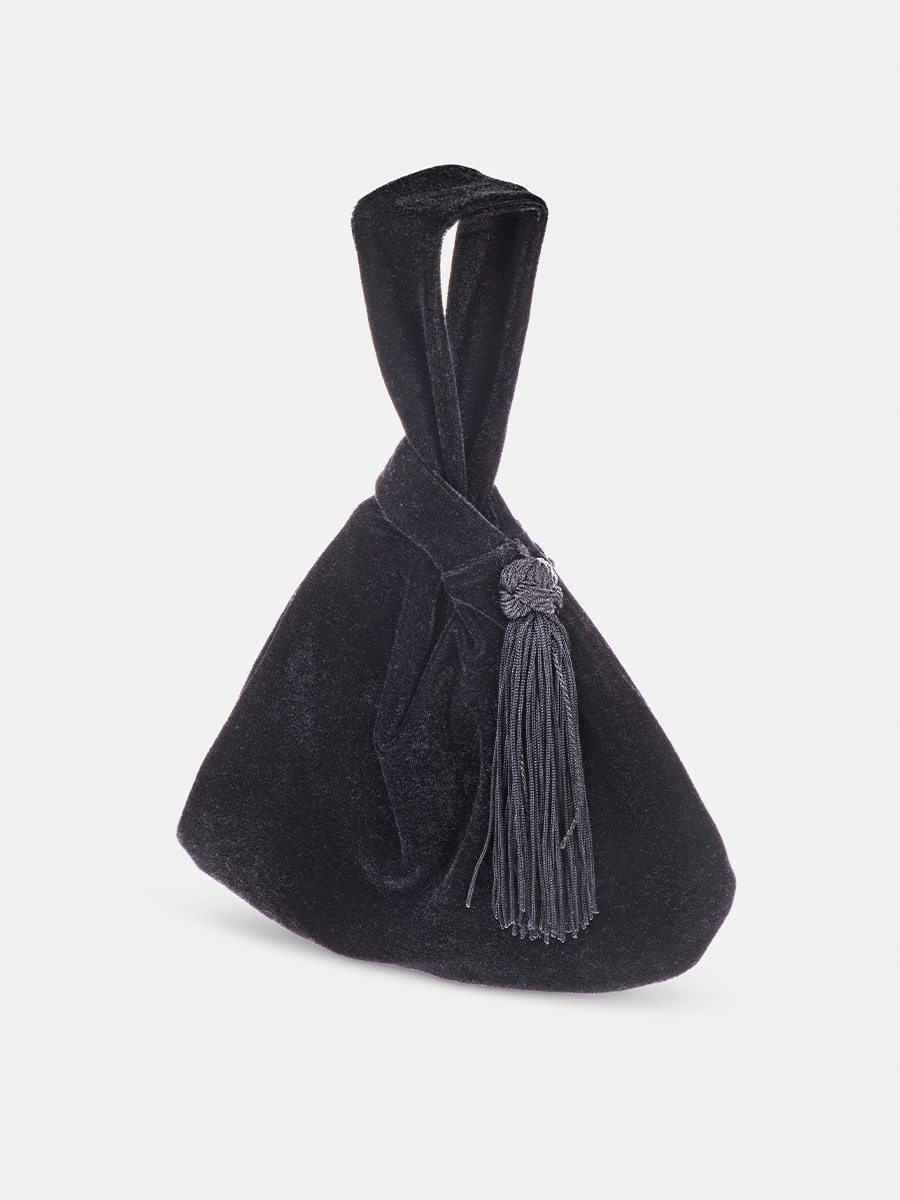 Τσάντα χειρός με φούντα