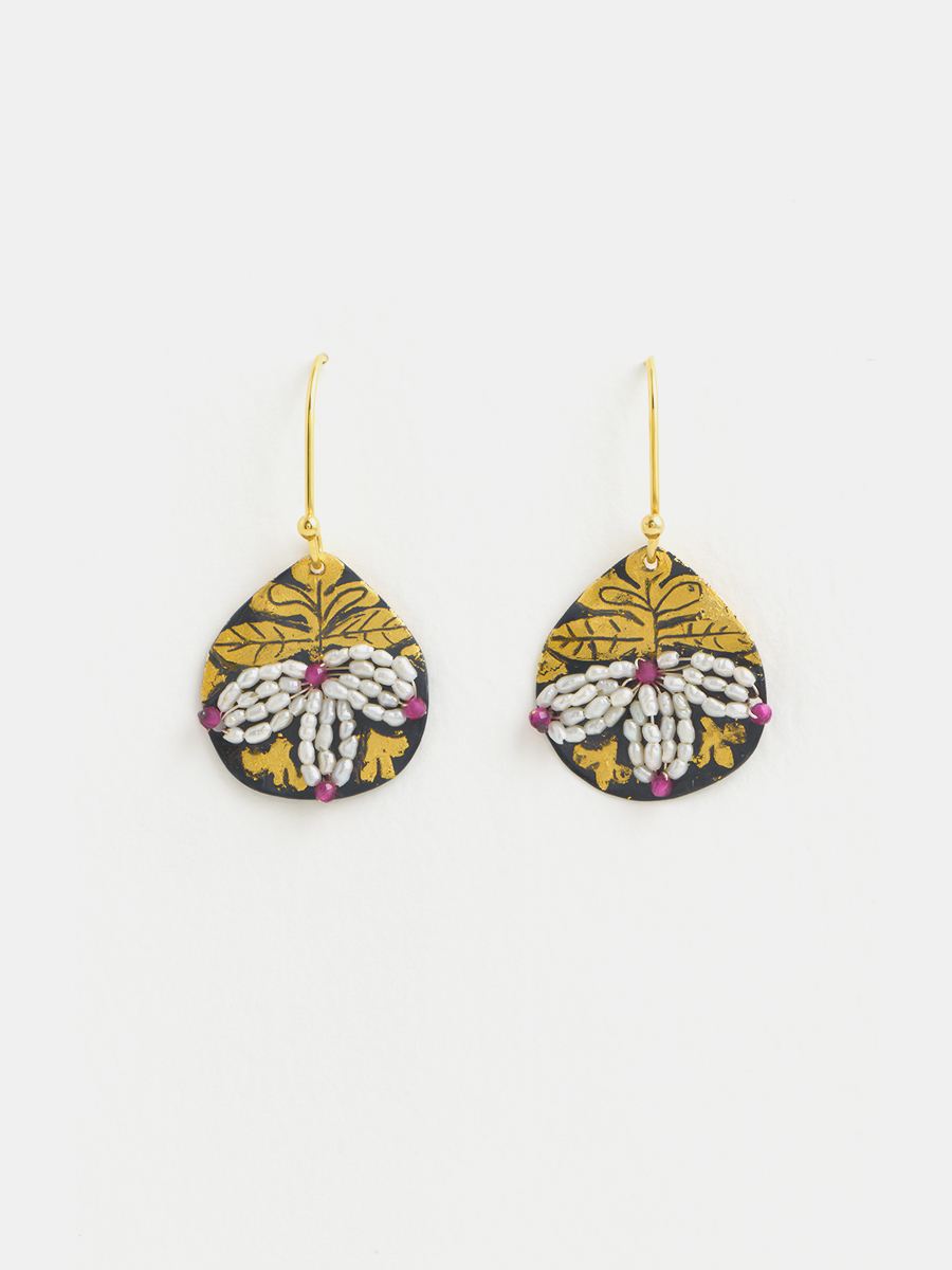 Earrings - Embroidered